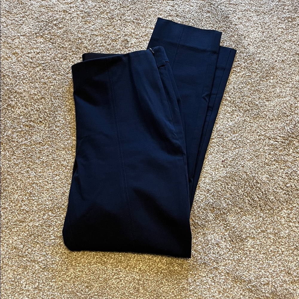 Chico's Navy Skinny Dress Pants. Side zip . Size 0